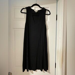 Nine Britton black keyhole mini dress
